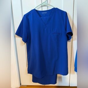 Mandala Scrubs Galaxy Blue Scrub Set